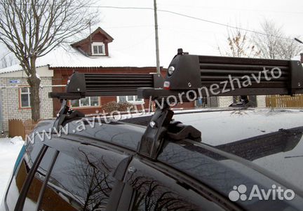 Крепления для перевозки 3-х пар лыж amos черное