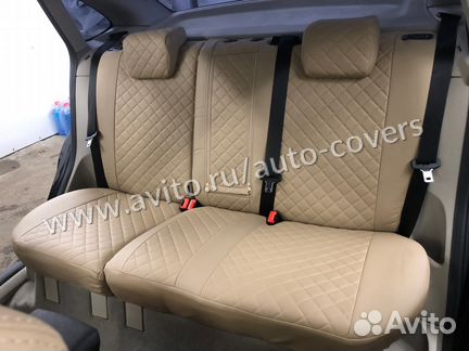 Чехлы на сиденья Ford Focus 2 Ghia Экокожа Ромб