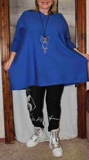 Яркая,стильн.туника-лонгслив.48-62