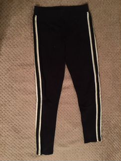 Спортивные штаны леггинсы утеплённые 140 h&m