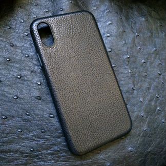 Чехол для iPhone X Xs айфон х из кожи теленка