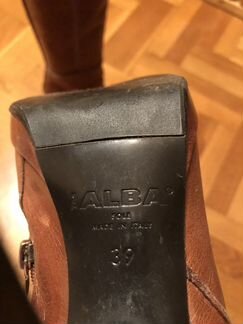 Сапоги демисезонные 39р б/у кожаные