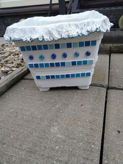 Кашпо, большой горшок из цемента