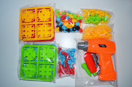 Детский шуруповерт конструктор-мозаика