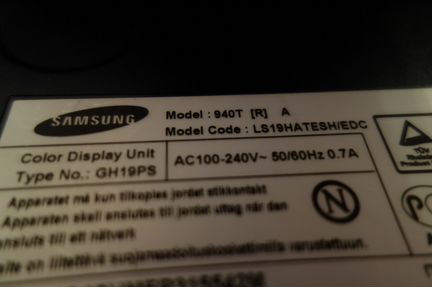 Монитор samsung 940T Гарантия