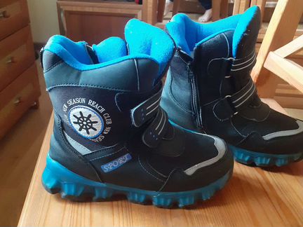 Светящиеся ботинки поздняя осень/теплая зима р.35