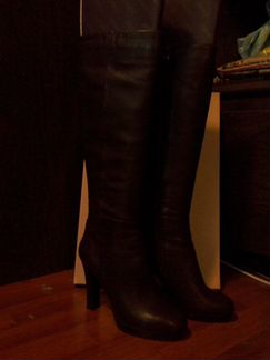 Сапоги итальянские кожаные (весна-осень)