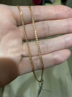 Новая позолоченная серебряная цепочка Адамас