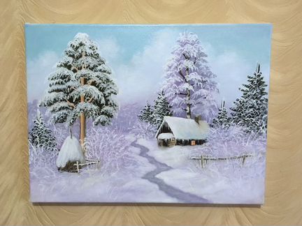 Заснеженная зима 30*40см