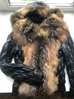 Кожаная куртка с мехом лисы Acasta