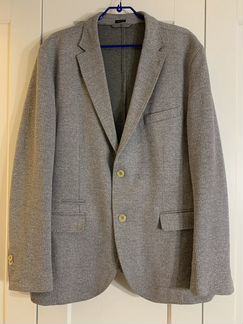 Пиджак Massimo Dutti, размер 58, серый-меланж