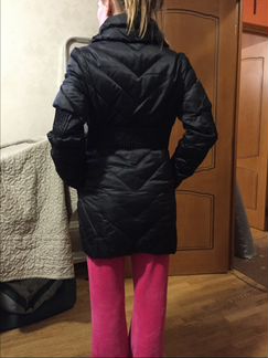 Пальто на синтепоне черное