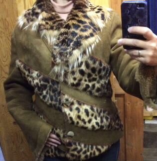 Дубленка легкая 46-48р