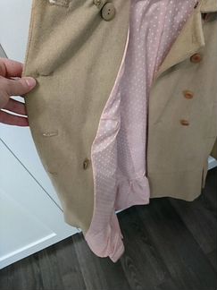 Пальто демисезонное бежевое шерстяное oasis