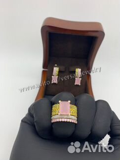 Серьги и Кольцо из золота с бриллиантами