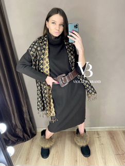 Шерстяное платье арт.18087 водолазка