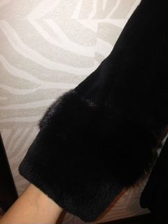 Шуба (щипаная нутрия) + норка