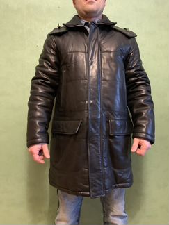 Кожаная куртка зимняя Trapper, пальто