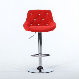 Барный стул вельвет высокий