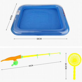 Магнитная рыбалка с надувным бассейном
