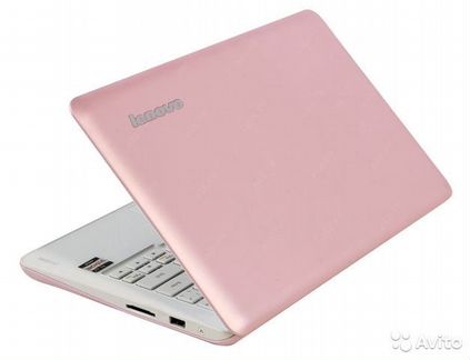 Продам ноутбук бело-розовый Lenovo