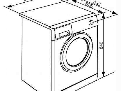 Схема встройки стиральной машины