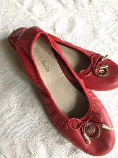 Балетки кожаные