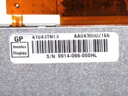 Дисплей для mp3-mp4 плеера AT043TN13 (оригинал)