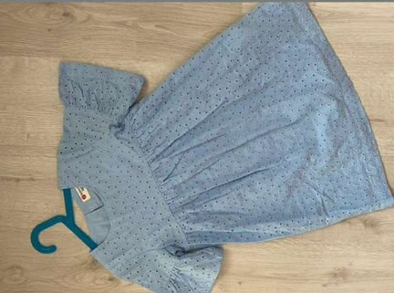 Платье детское с вышивкой Button Blue