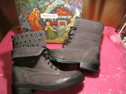 Ботинки новые,натур.кожа,демисезонные.Терволина