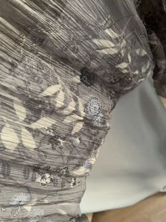 Платье Deffi серо-голубое вискоза